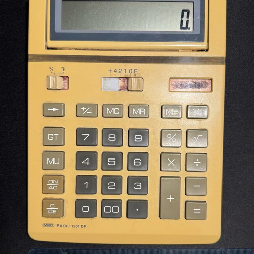 Vintage calculator MBO Profi 1201 DP used