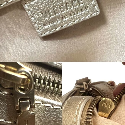 Versace Mirroring Gold Boston Bag