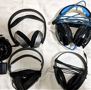 4 Ακουστικά Λειτουργικά Όλα, 2 Sony Retro, 1 Philips Ασύρματο + Δώρο Kotion Each G2000