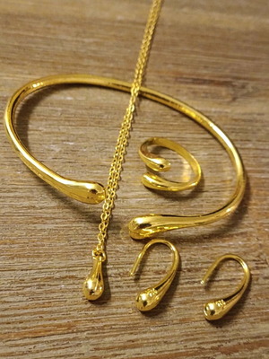 Women's jewelry set 925 gold plated new