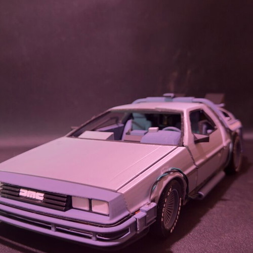 DeLorean Back to the Future 3D printed collectible made to order