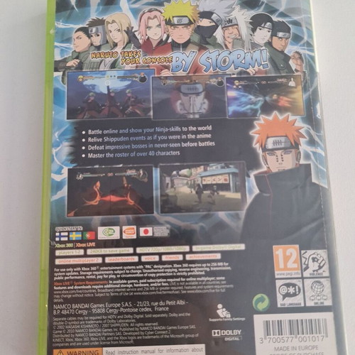 Xbox 360 Naruto Shippuden Ultimate Ninja Storm 2 used