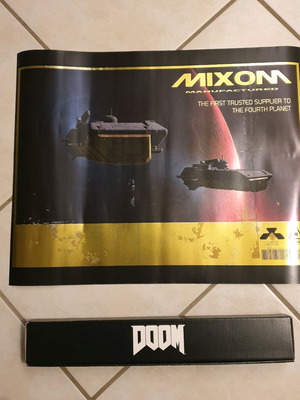 Doom poster used, size 40x50cm