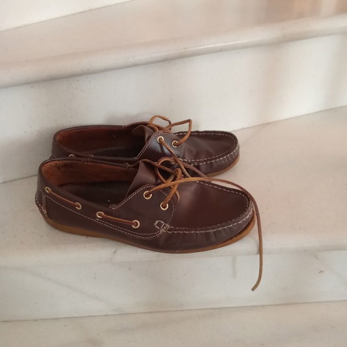 Leather sailing shoes used, very good condition