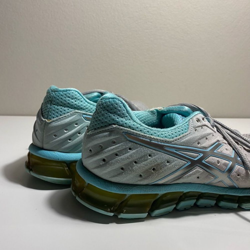 Asics shoes used, size 39, gray and turquoise athletic