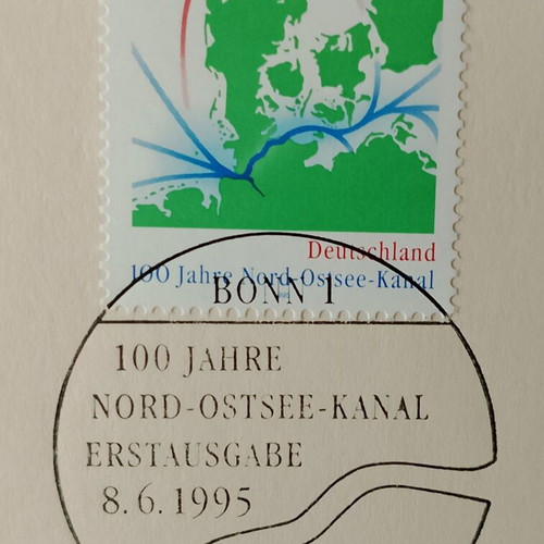 German stamps mint condition, 1995 first day cover Bonn