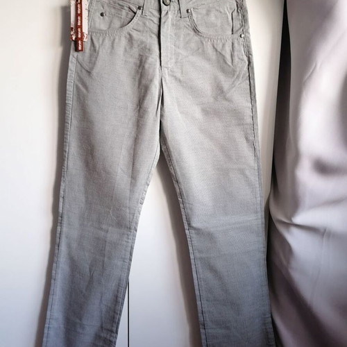 Marvin men's pants new, size L, gray, 100% cotton, made in Greece