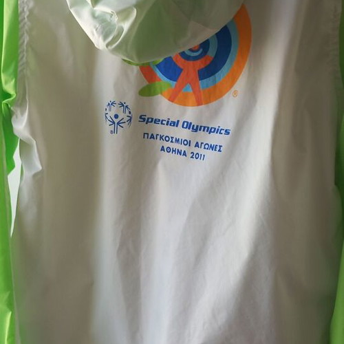 Special Olympics Athens 2011 Volunteer Windbreaker Jacket like new