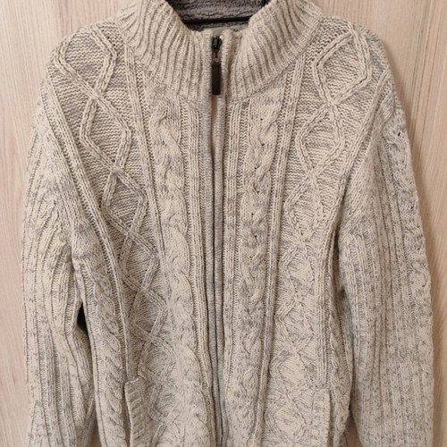 Men's wool cardigan T Traxx Large like new, gray