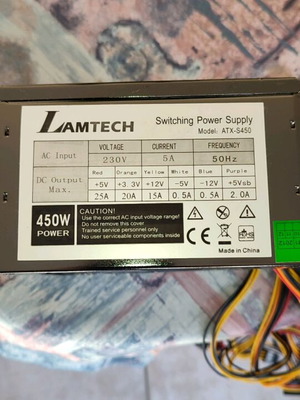 Lamtech power supply 450w used, functional