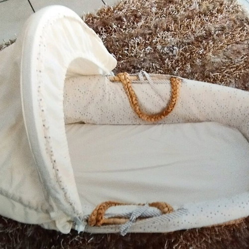 Bamboo bassinet used for baby