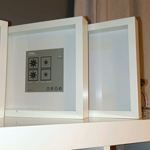IKEA photo frame set of 3 used, white