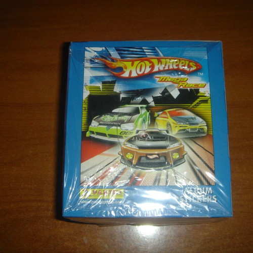 Panini Hot Wheels Mega Race κουτί με 50 φακελάκια αυτοκόλλητα καινούργιο
