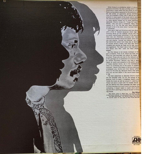 Chick Corea Inner Space vinyl record used, jazz