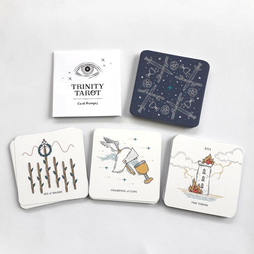 Trinity Tarot Deck tarot card set like new, small size 7.6x7.6cm