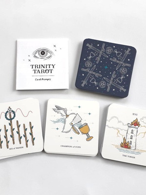 Trinity Tarot Deck tarot card set like new, small size 7.6x7.6cm