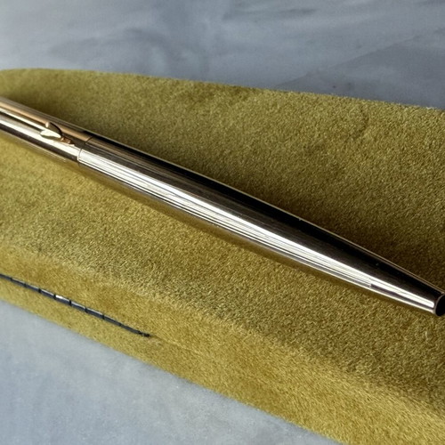 Parker Classic Gold Plated Ballpoint Pen with vintage velvet case