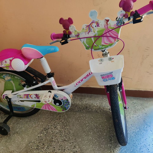 Children's bicycle 20 inch used, city with V-brakes, girls