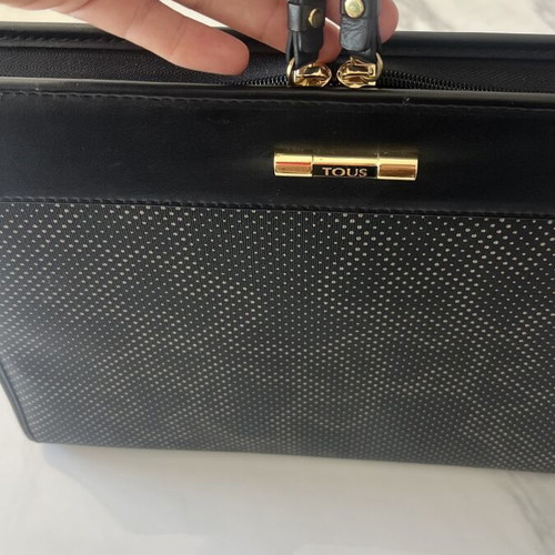 Tous luxury black document organizer briefcase