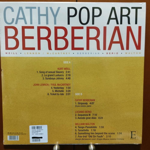 Cathy Berberian Pop Art vinyl new, classical music