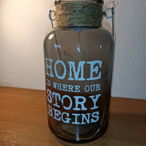 Decorative lantern bottle used with lights inside