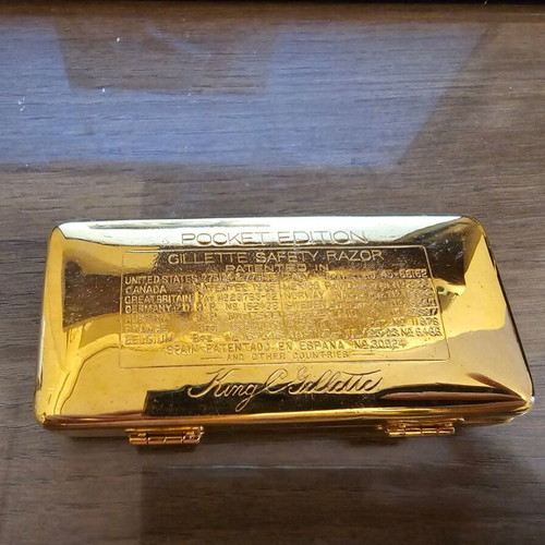 Gillette ABC Pocket Edition gold plated 24 karat like new