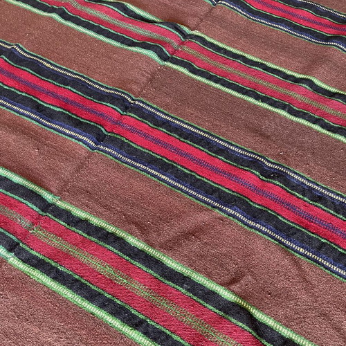 Traditional Woolen Loom-Woven Kilim Rug used 1.54 x 1.94 m