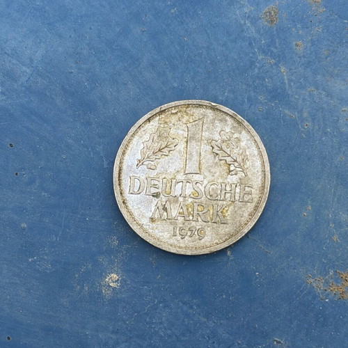 German Mark coin used