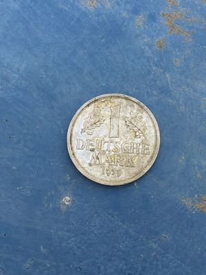 German Mark coin used