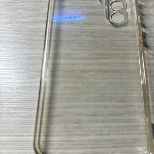 Transparent case for Samsung A56 used with slight yellowing