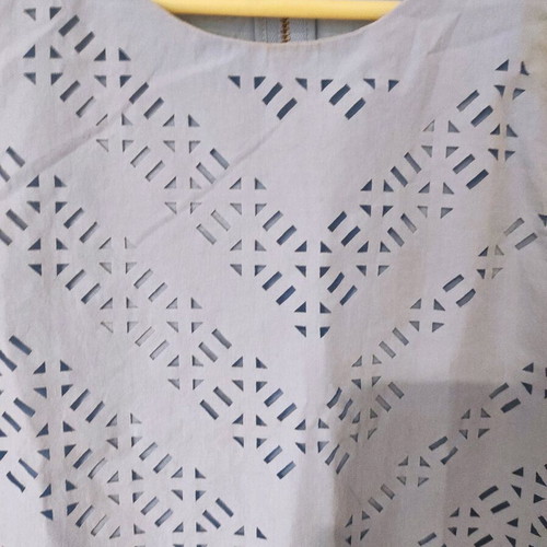 Short blouse with zipper used, blue, size S