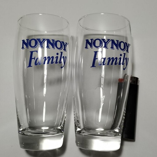 NOUNOU Family glasses new, set of 2 thin glass