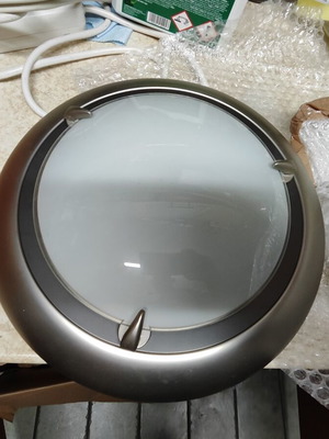 Montel Depositato ceiling lights set of 2, like new, frosted glass cover