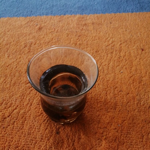 Glass candle holder for tealight 9cm like new