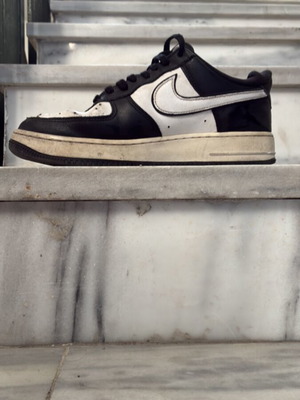Nike Airforce 1 '07 sneakers μεταχειρισμένα, μαύρο και άσπρο, μέγεθος 43