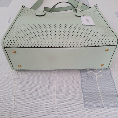 Guess handbag new, mint green with detachable wallet