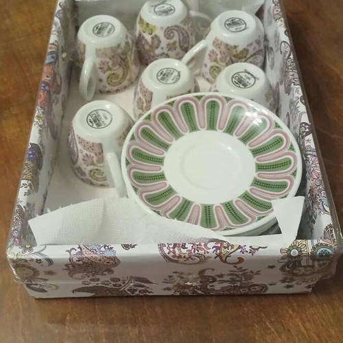 Coffee cup set new unused