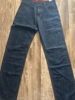 Marvin men's jeans new, classic straight fit, size 30, blue