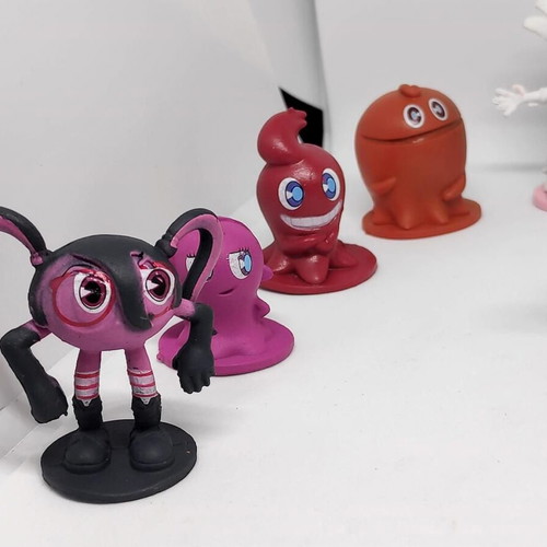 Pac-Man and the Ghostly Adventures collectible figure set of 12, like new