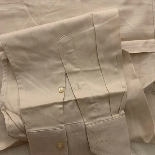 Alfa Perry men's shirt new, beige, 100% cotton