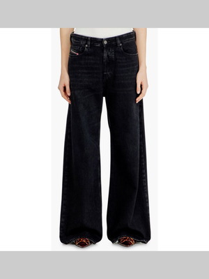 Diesel 1996 D-SIRE Wide-Leg Jeans new, black, W27/L30
