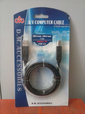 Καλώδιο USB 2.0 A male to B male 1,5m καινούργιο