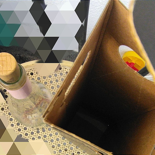 Empty wine decor used, Ktima Palivou with box