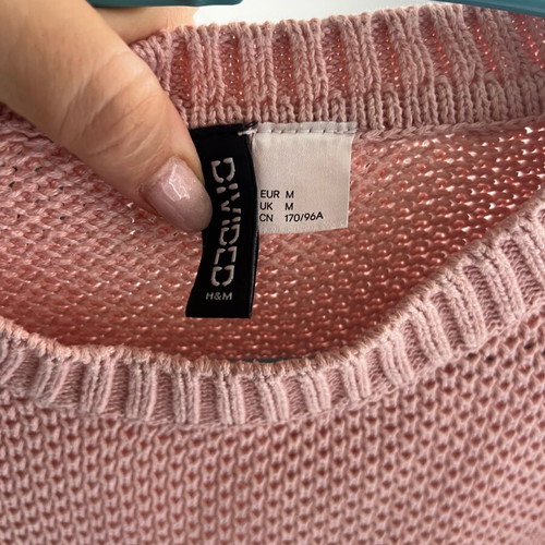 H&M pink sweater medium used
