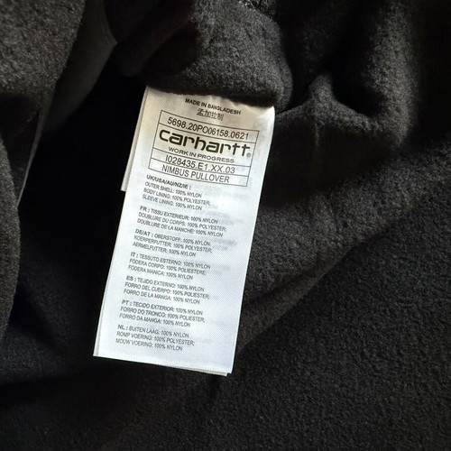 Carhartt WIP Nimbus Pullover Winter men's anorak jacket, grey, S/M/L