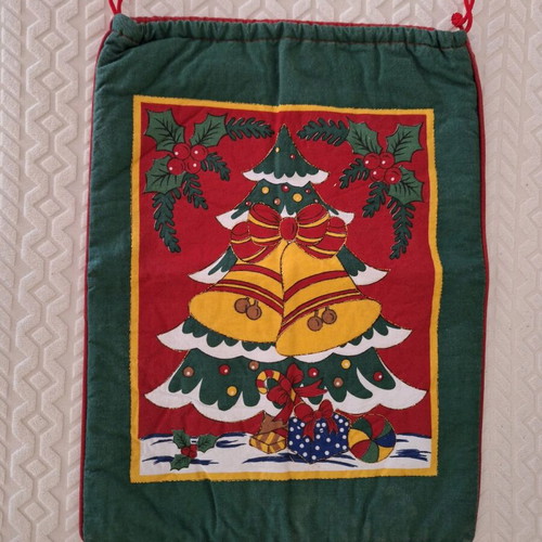 Christmas fabric pouch in excellent condition 28×38 cm