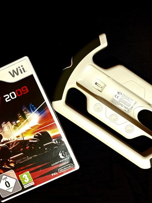 F1 2009 Nintendo Wii παιχνίδι με αυθεντικό Wii Wheel