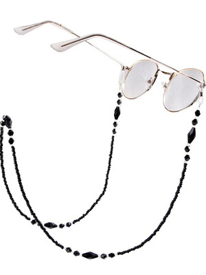 Glasses chains with beads new, set of 2 pieces