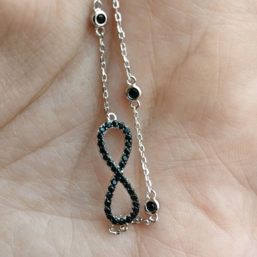 Sterling silver bracelet new, black and silver