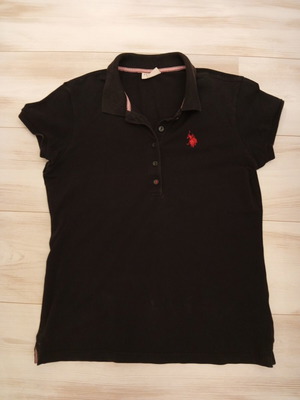 Polo t-shirt large, like new, black women's